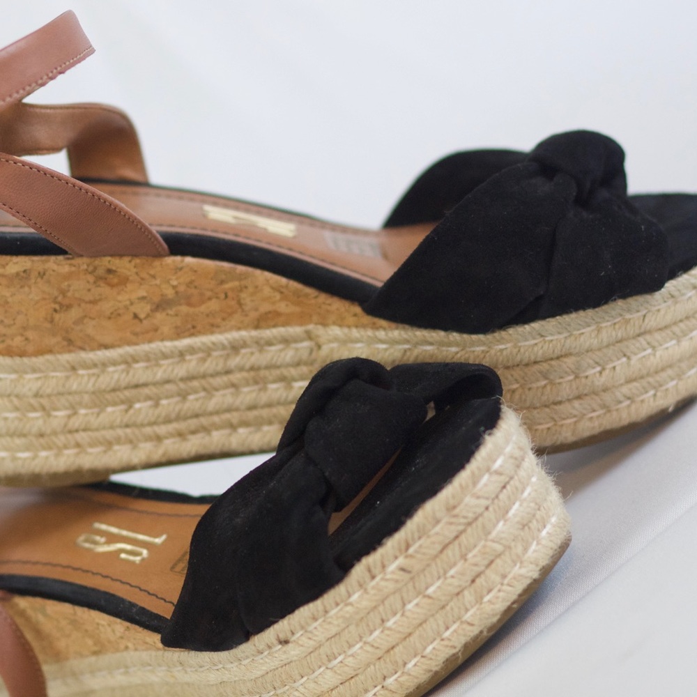Brazilian brand Espadrille Wedge Black Suede - Picture 4 of 7